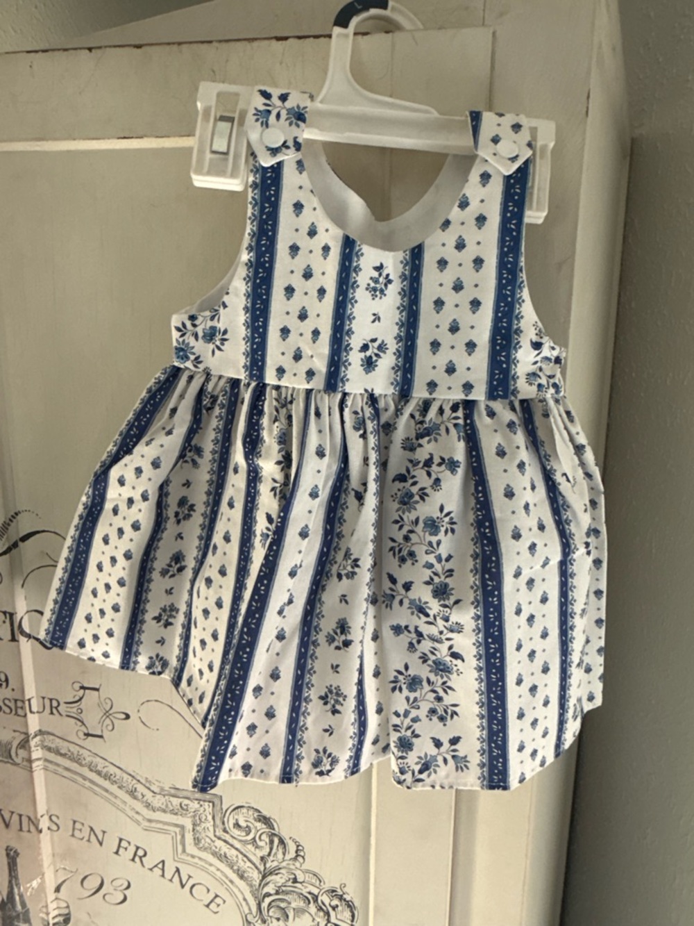 NWT Stunning Baby French Countryside Blue Floral Dress